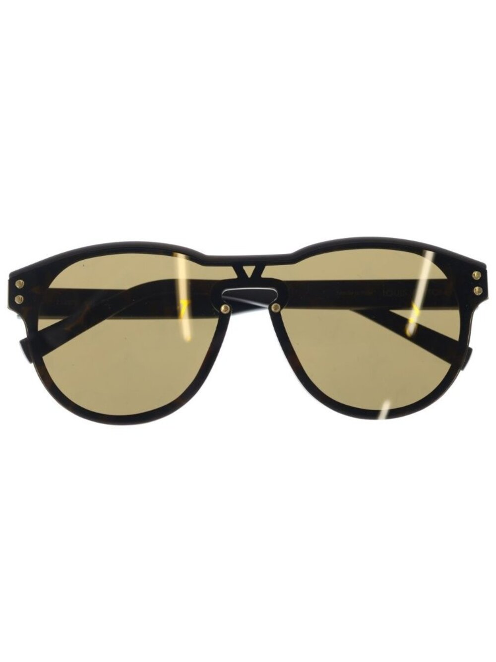 Louis Vuitton Monogram LV Waimea Round Acetate Sunglasses Brown Eyewear - Picture 1 of 6